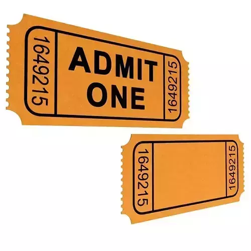 Movie Ticket  3D model