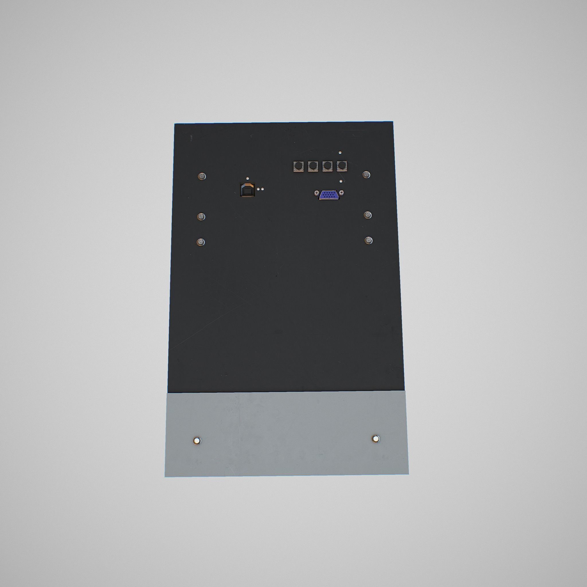 Multipurpose Control and Display Unit Low-poly 3D model_11
