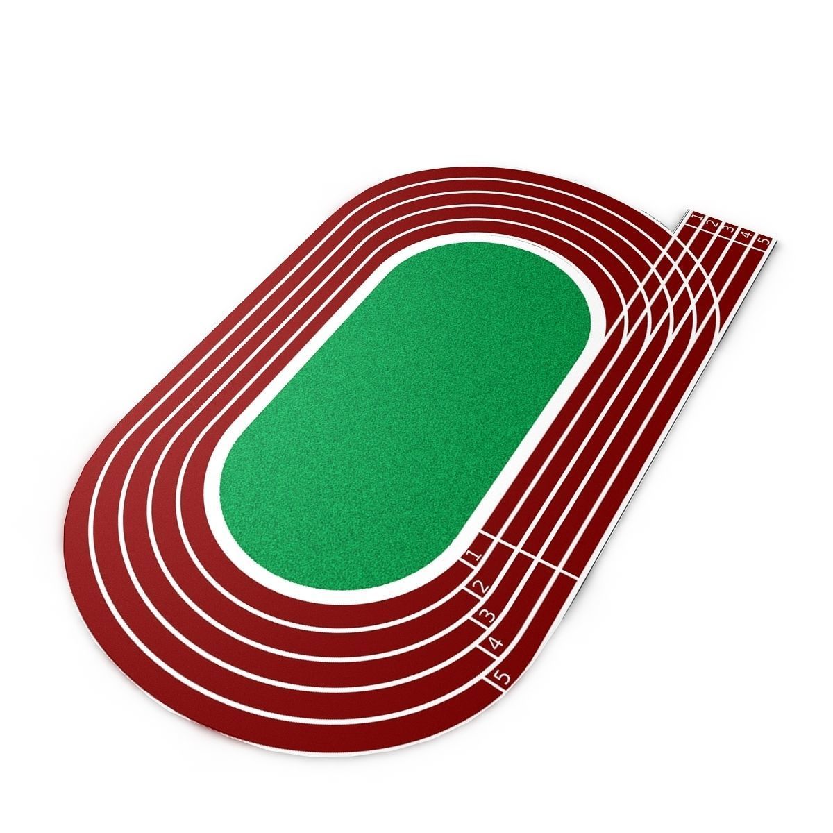 Running Track  3D model_1