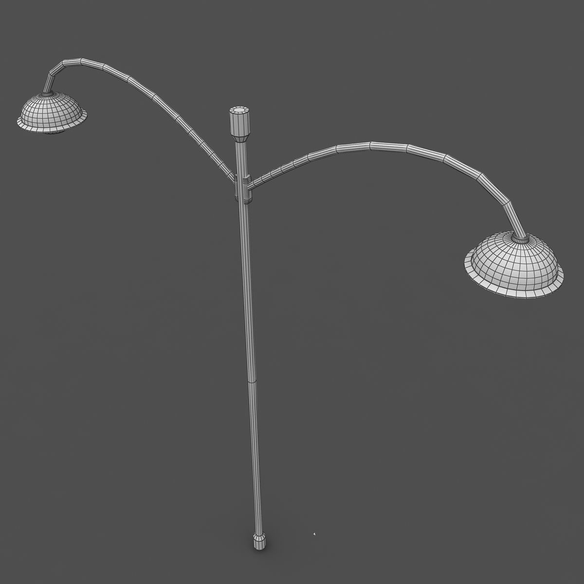 Streetlight street lamp 3D model_4