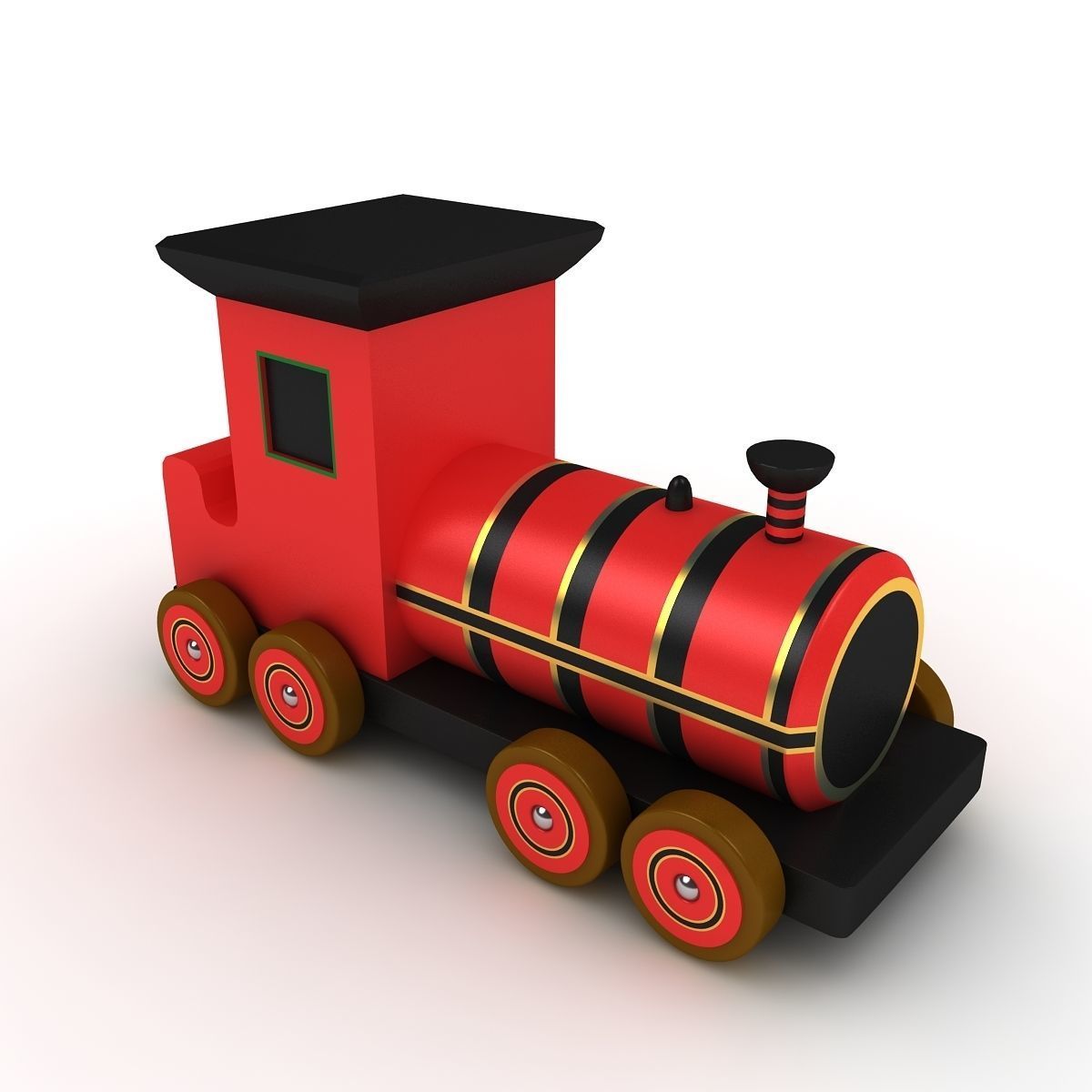 Toy Train 3D model_2