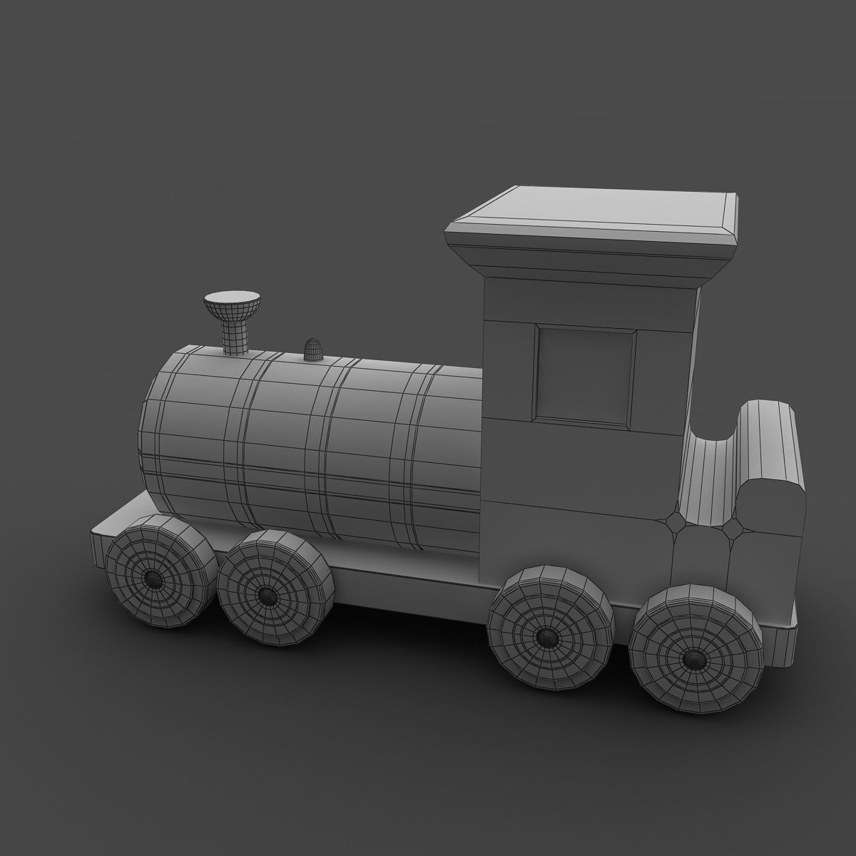 Toy Train 3D model_3