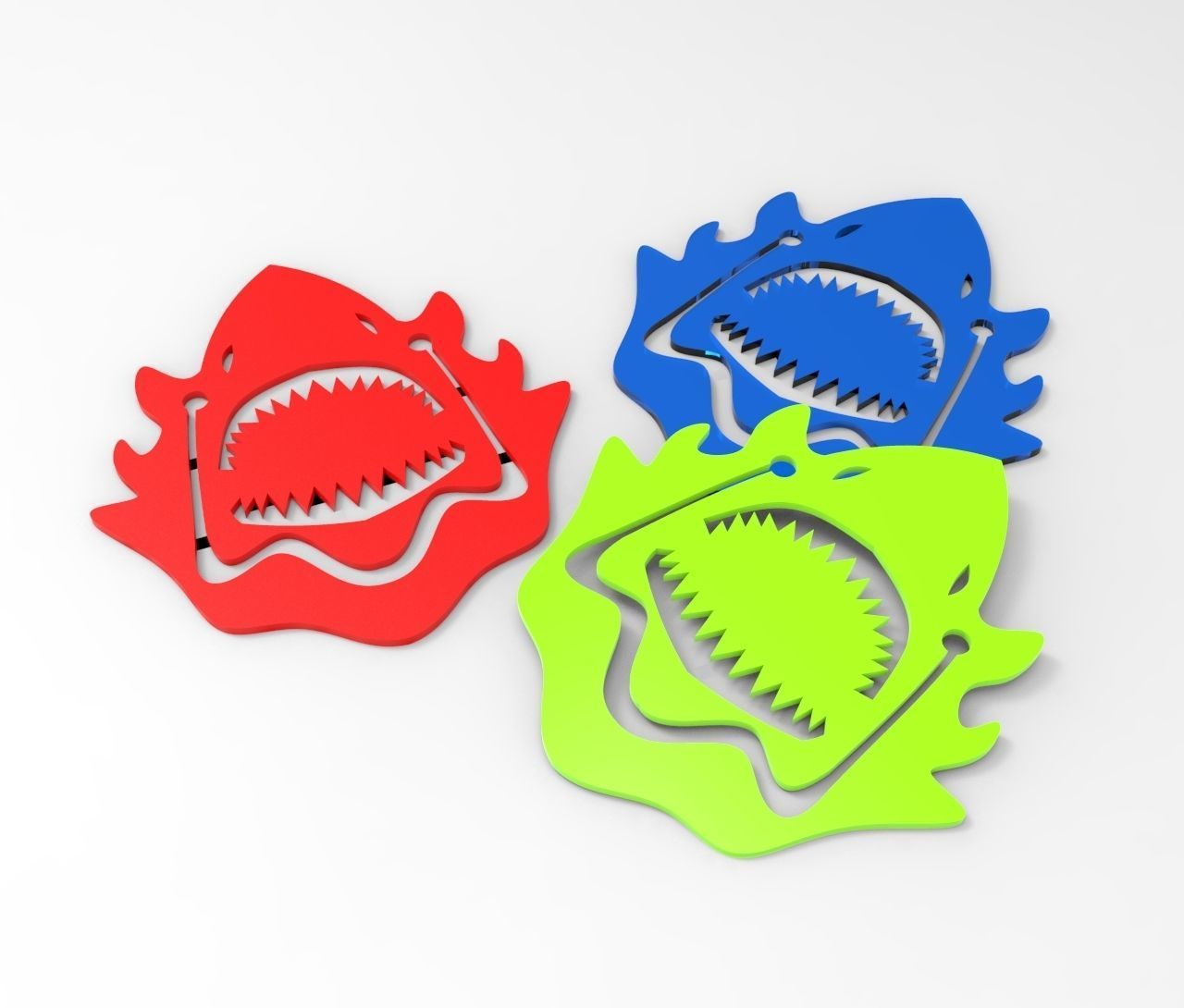 Shark Paper Clip Free 3D print model_1