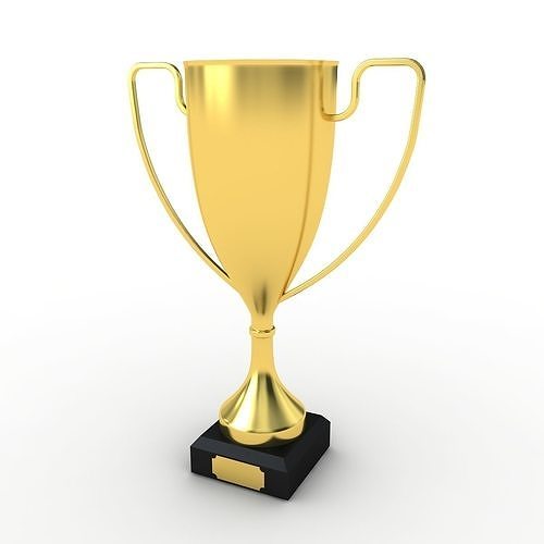 Trophy gold cup 3D model
