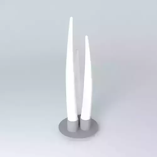 lamp with two sticks