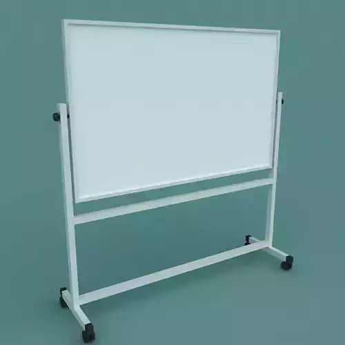 Whiteboard with stand 3D model