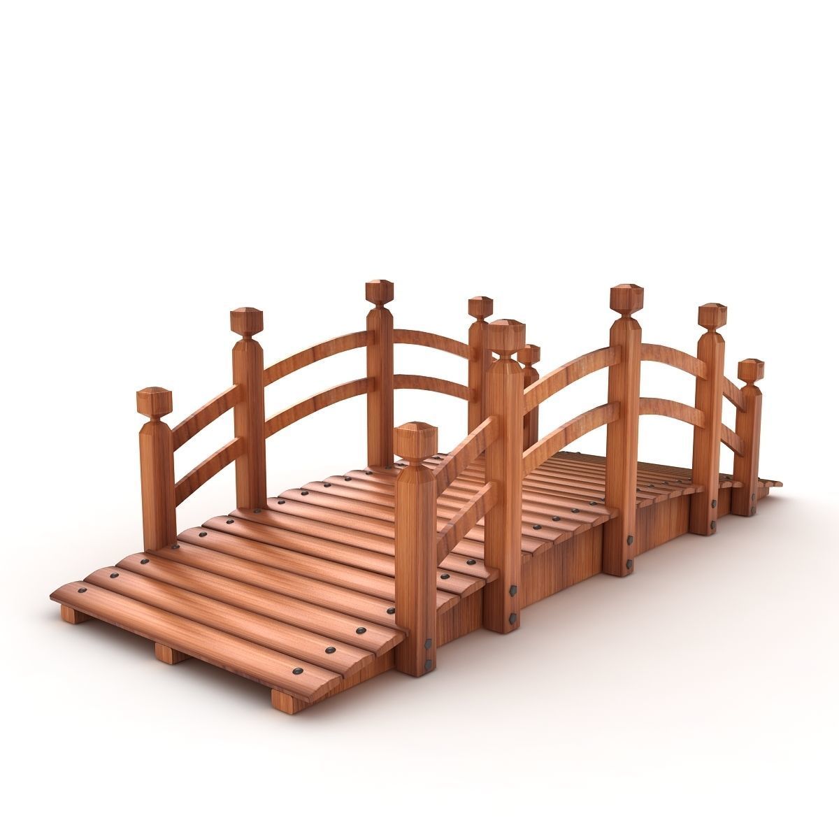 Wood Bridge  3D model_1