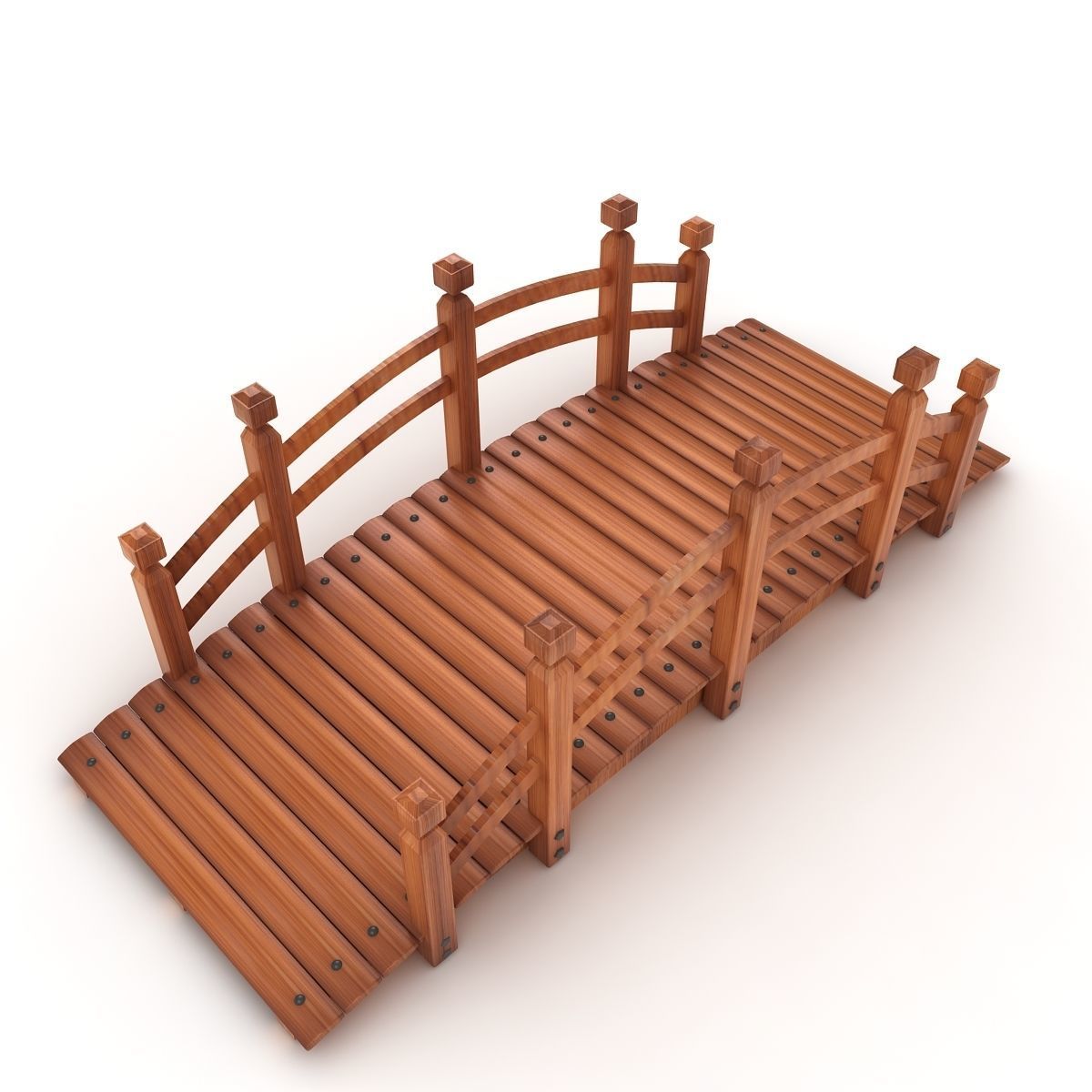 Wood Bridge  3D model_2