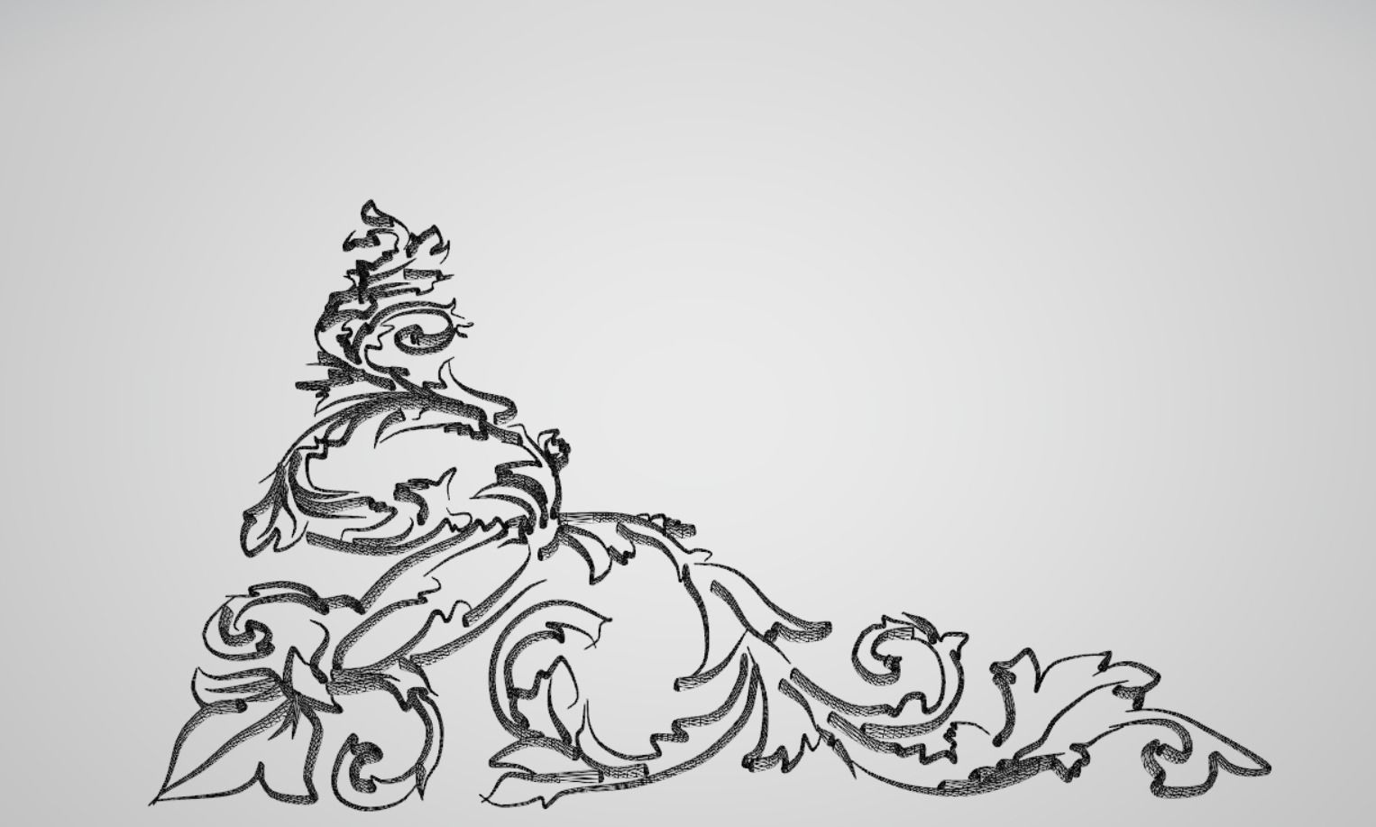 barocco ornament 3D model_3