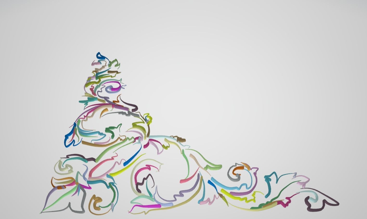 barocco ornament 3D model_6