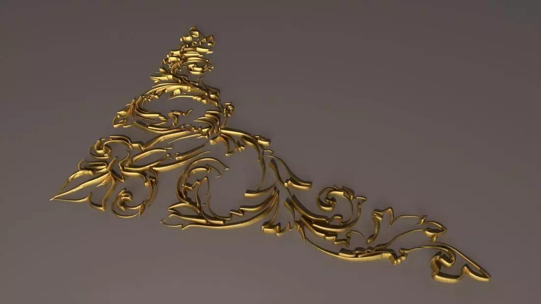 barocco ornament 3D model_0