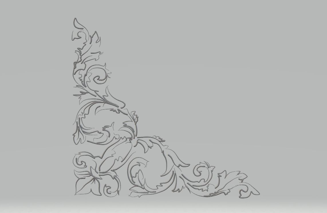 barocco ornament 3D model_1