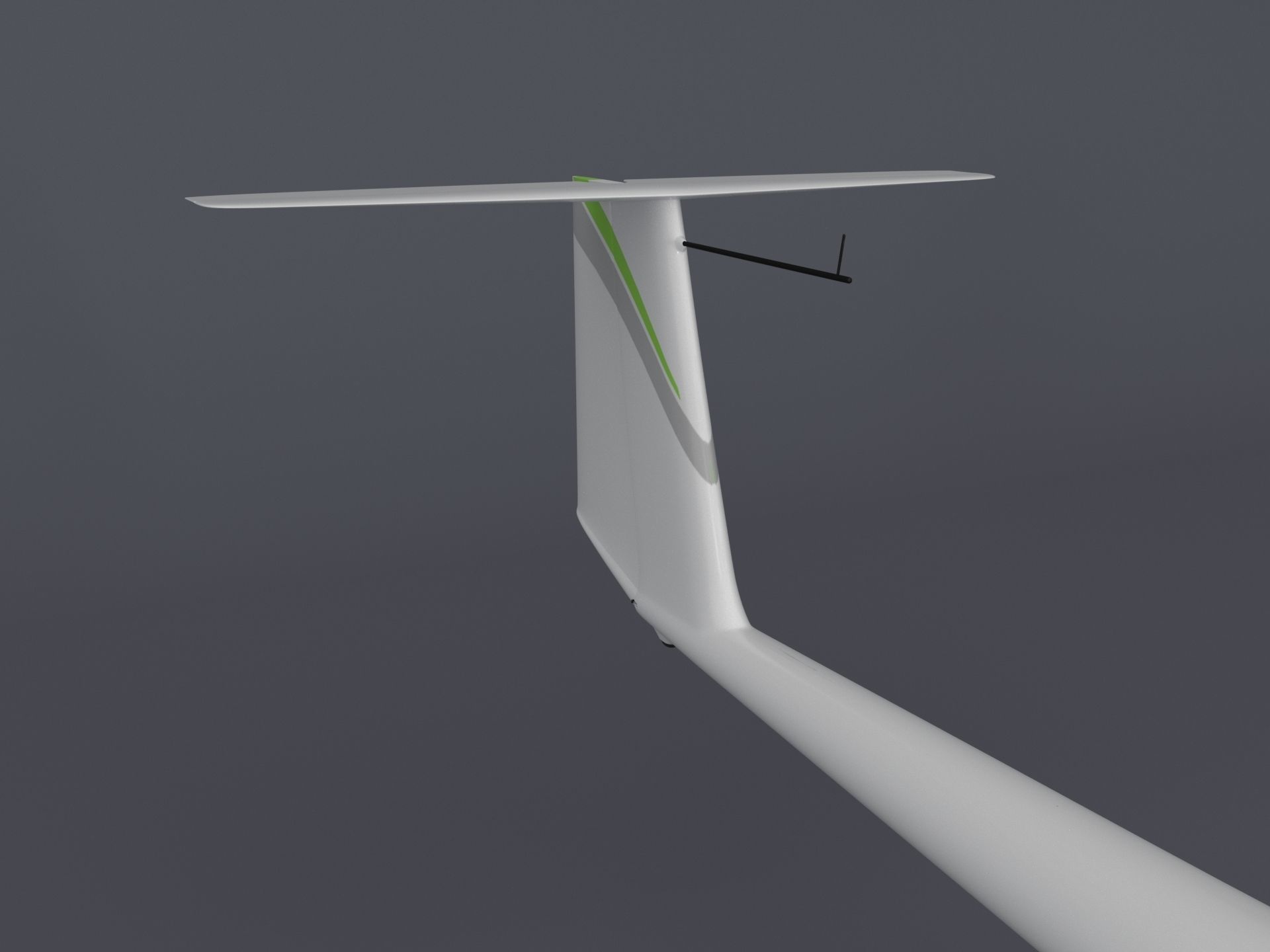 Alisport - Silent 2 electro - sailplane - glider - with cockpit 3D model_10