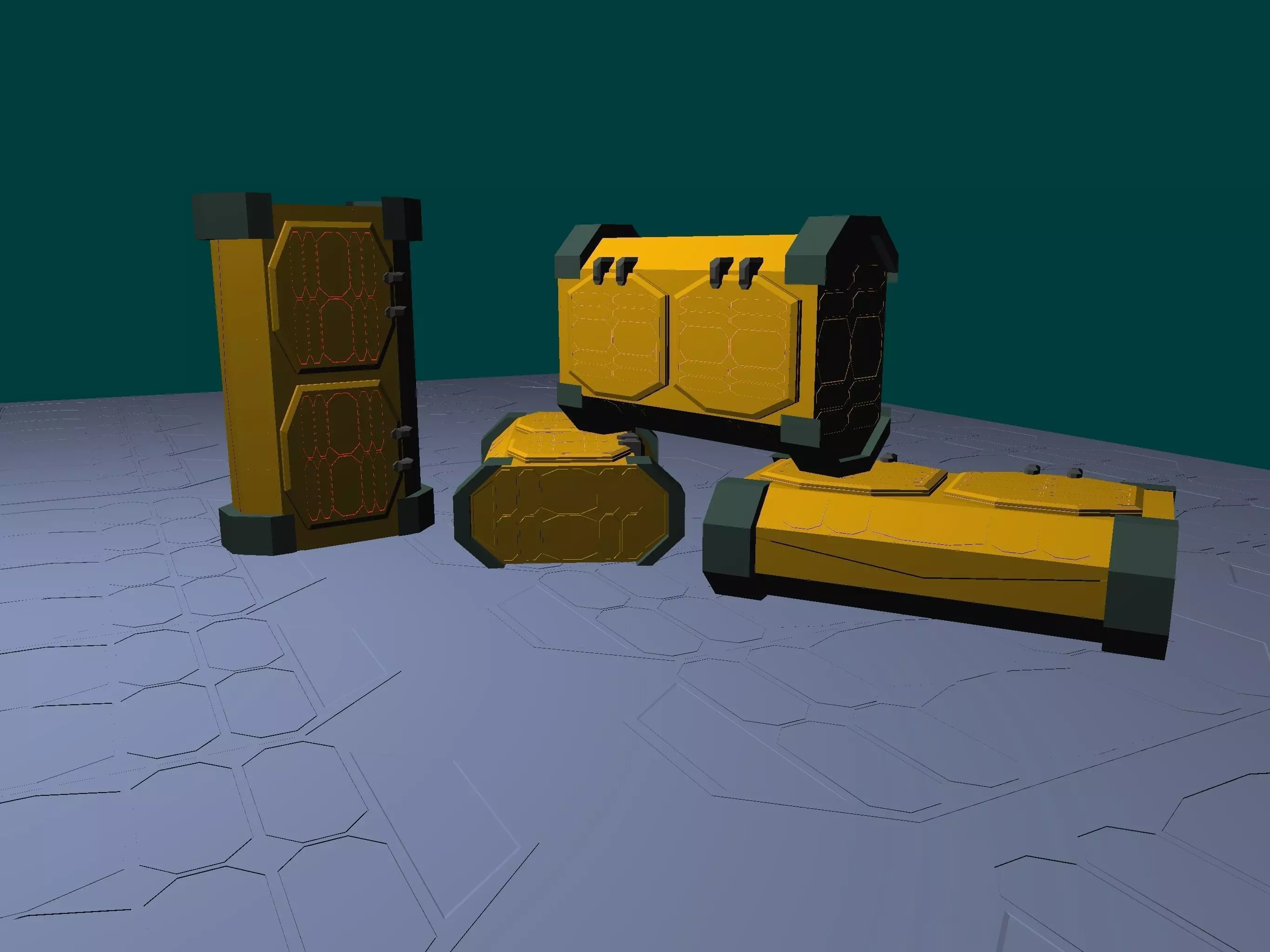 crate equipment box tool box 3D model_0