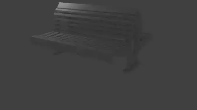 Street Bench 3D model
