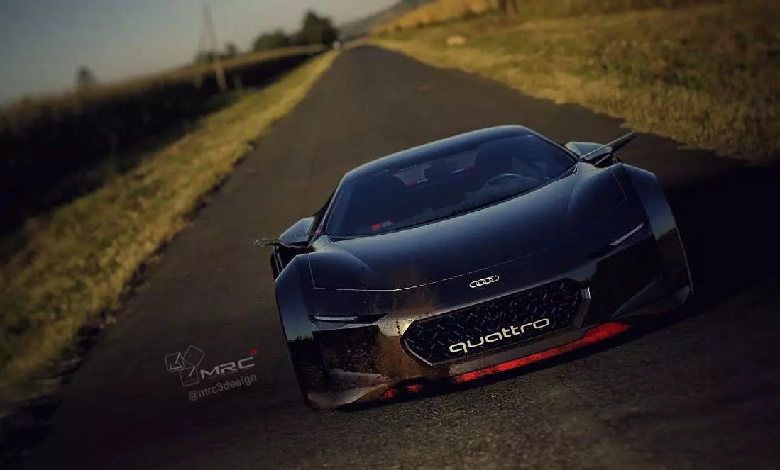 Quattro Spectre coupe version Low-poly 3D model_0