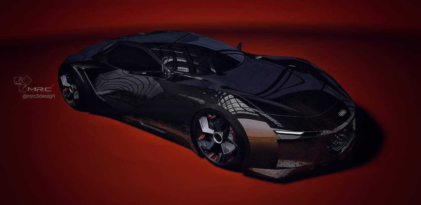 Quattro Spectre coupe version Low-poly 3D model_2