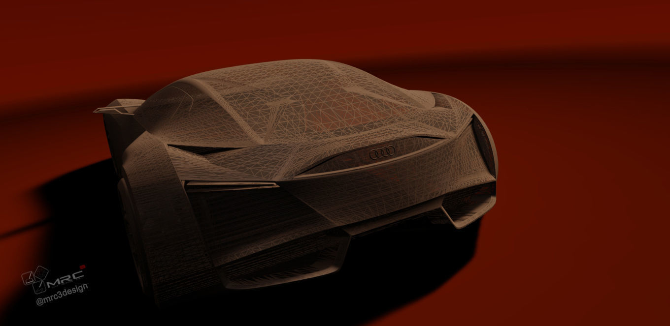 Quattro Spectre coupe version Low-poly 3D model_5