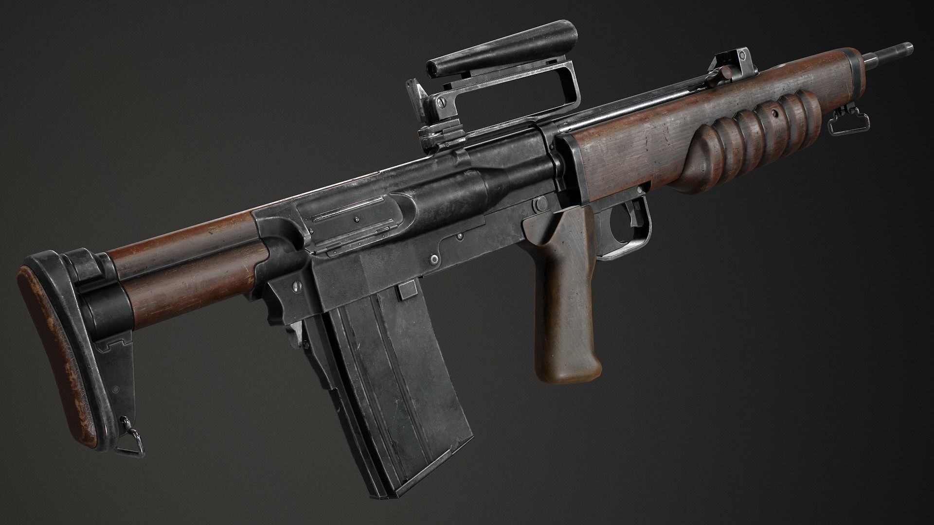 PBR British EM 2 Low-poly 3D model_1