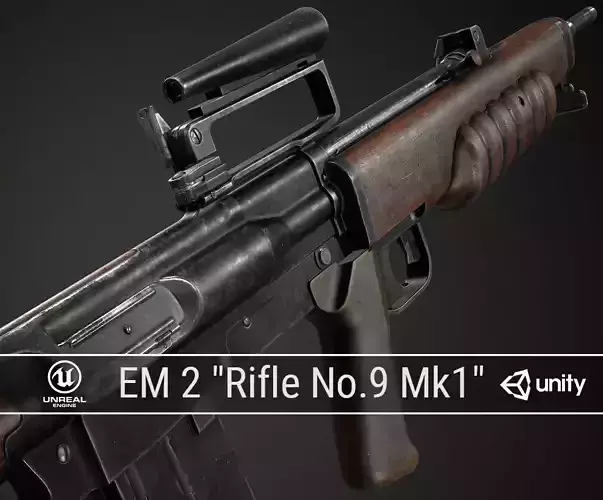 PBR British EM 2  Low-poly 3D model