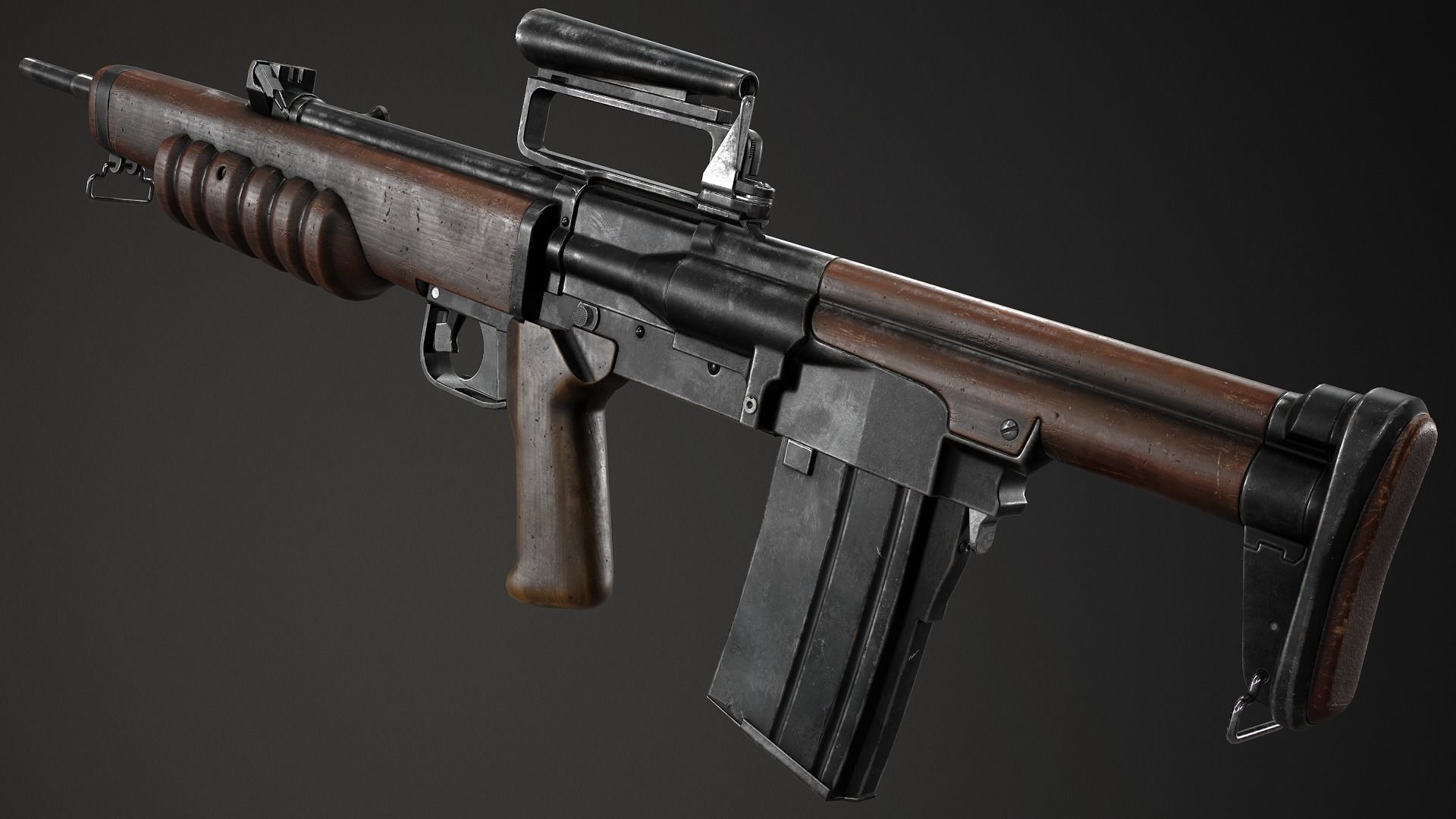 PBR British EM 2 Low-poly 3D model_2