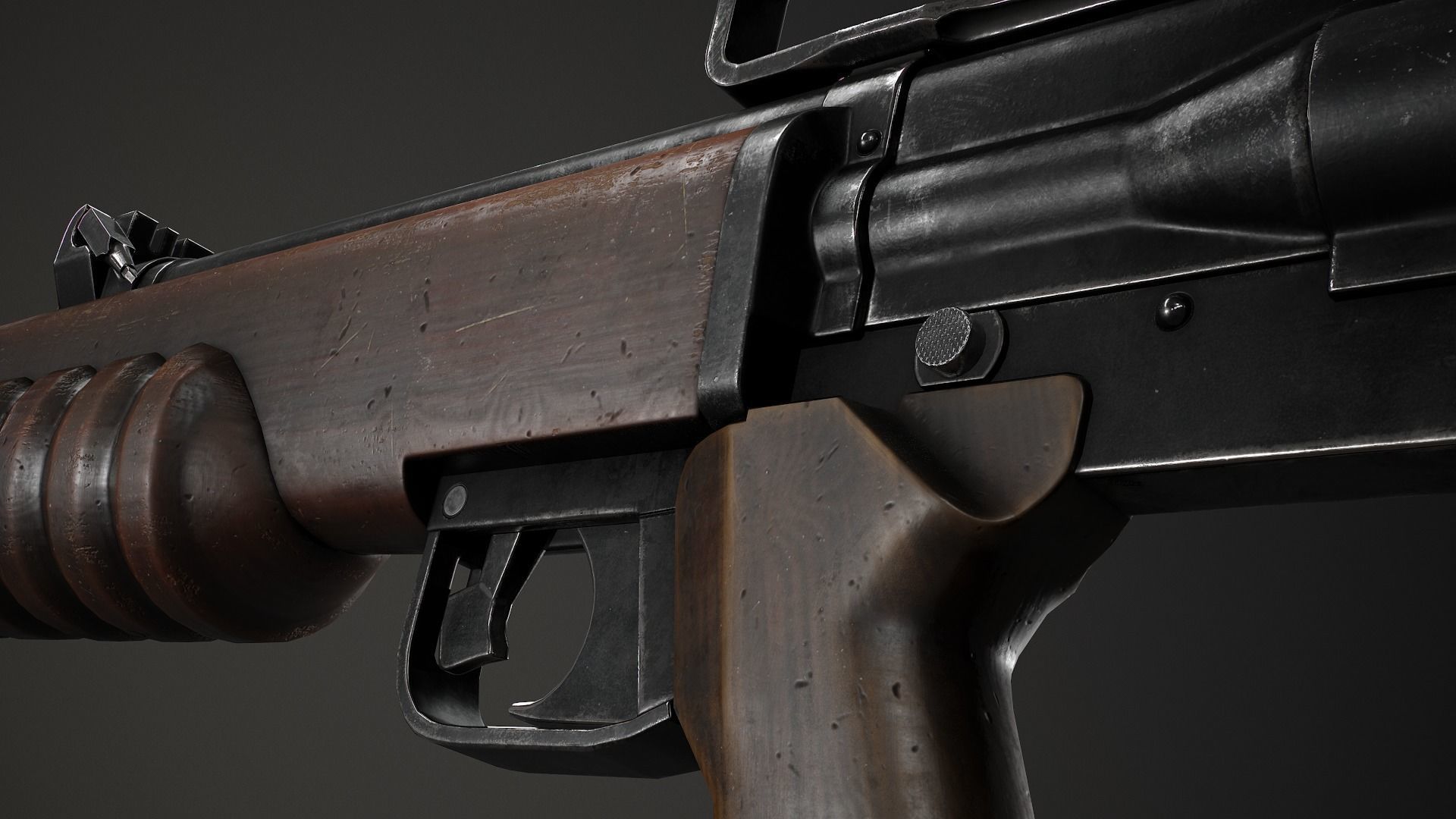 PBR British EM 2 Low-poly 3D model_6