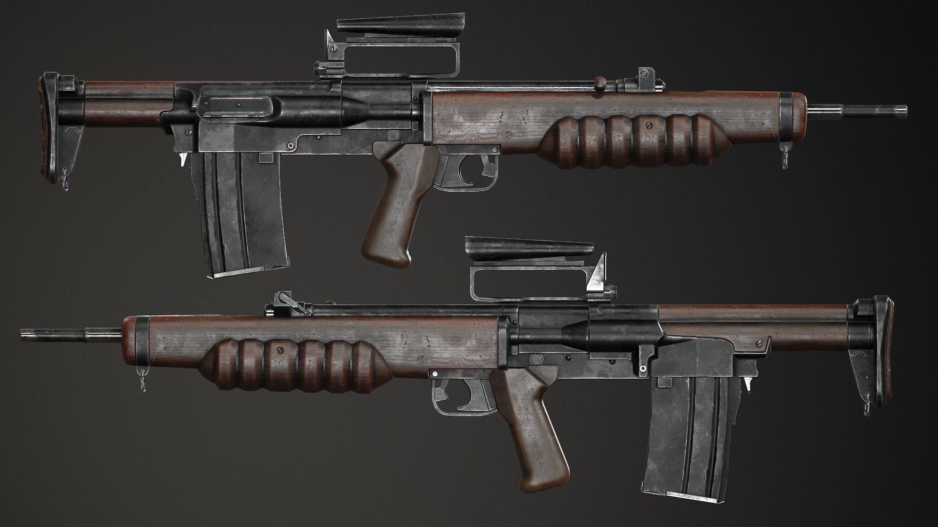 PBR British EM 2 Low-poly 3D model_7