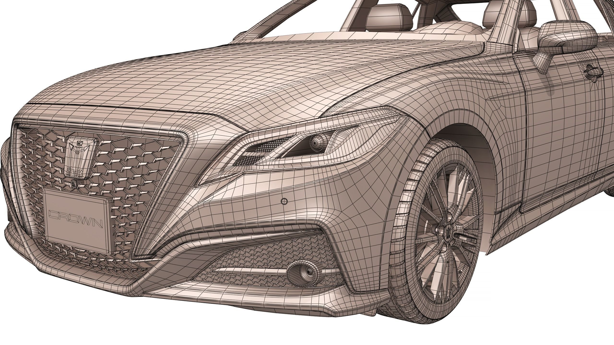 Toyota Crown 2019 3D model_15