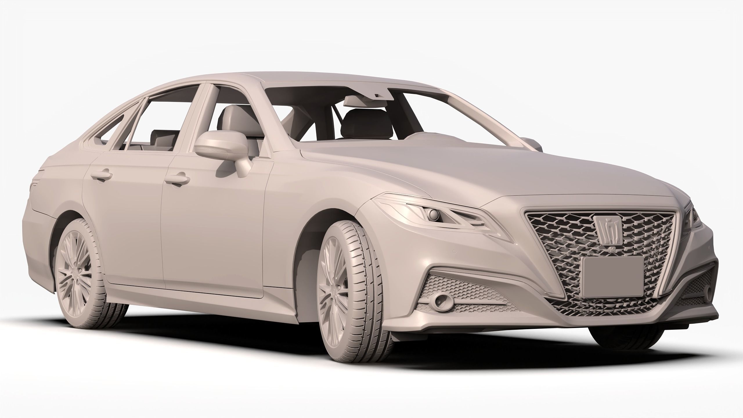 Toyota Crown 2019 3D model_9