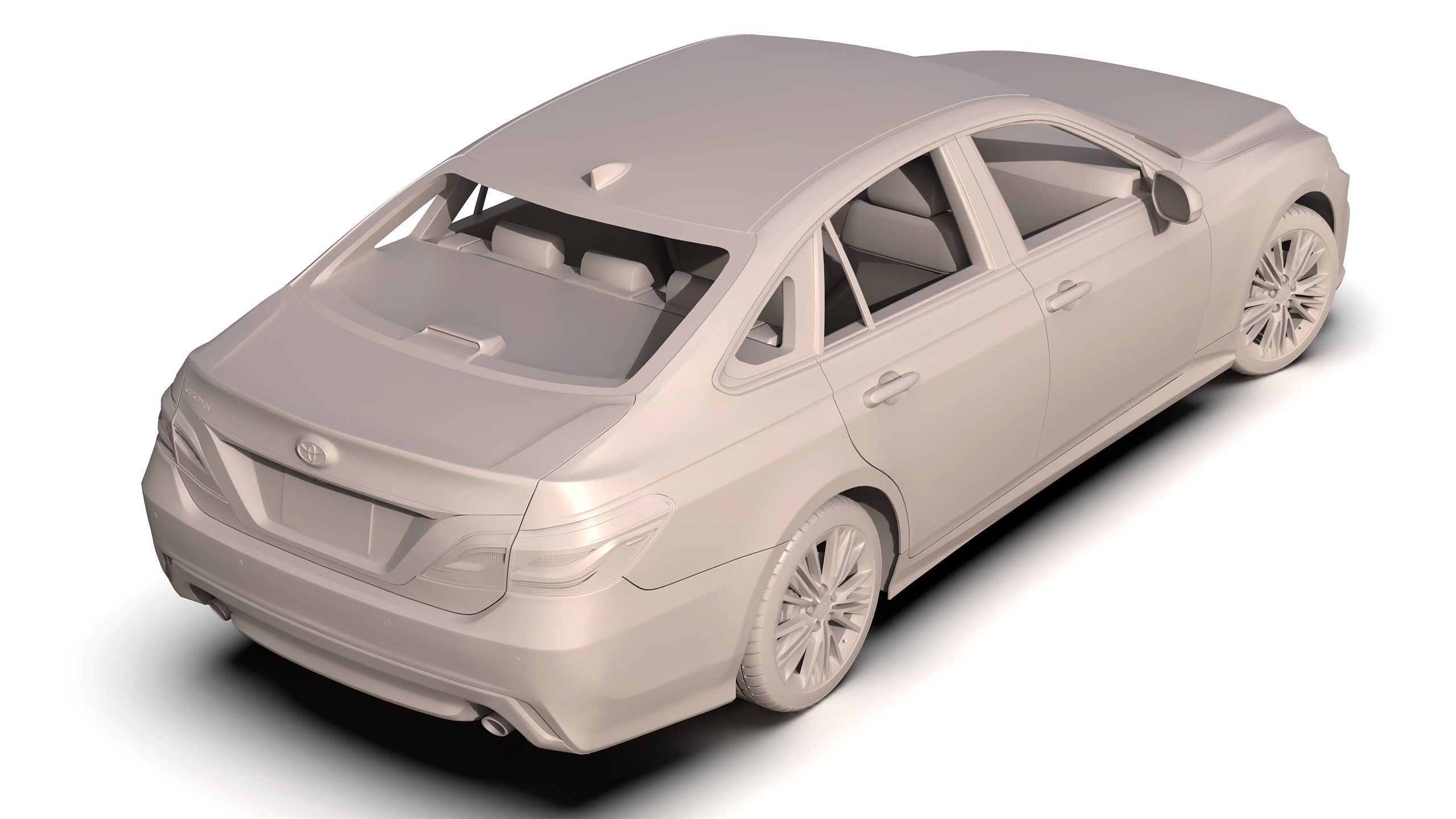 Toyota Crown 2019 3D model_8