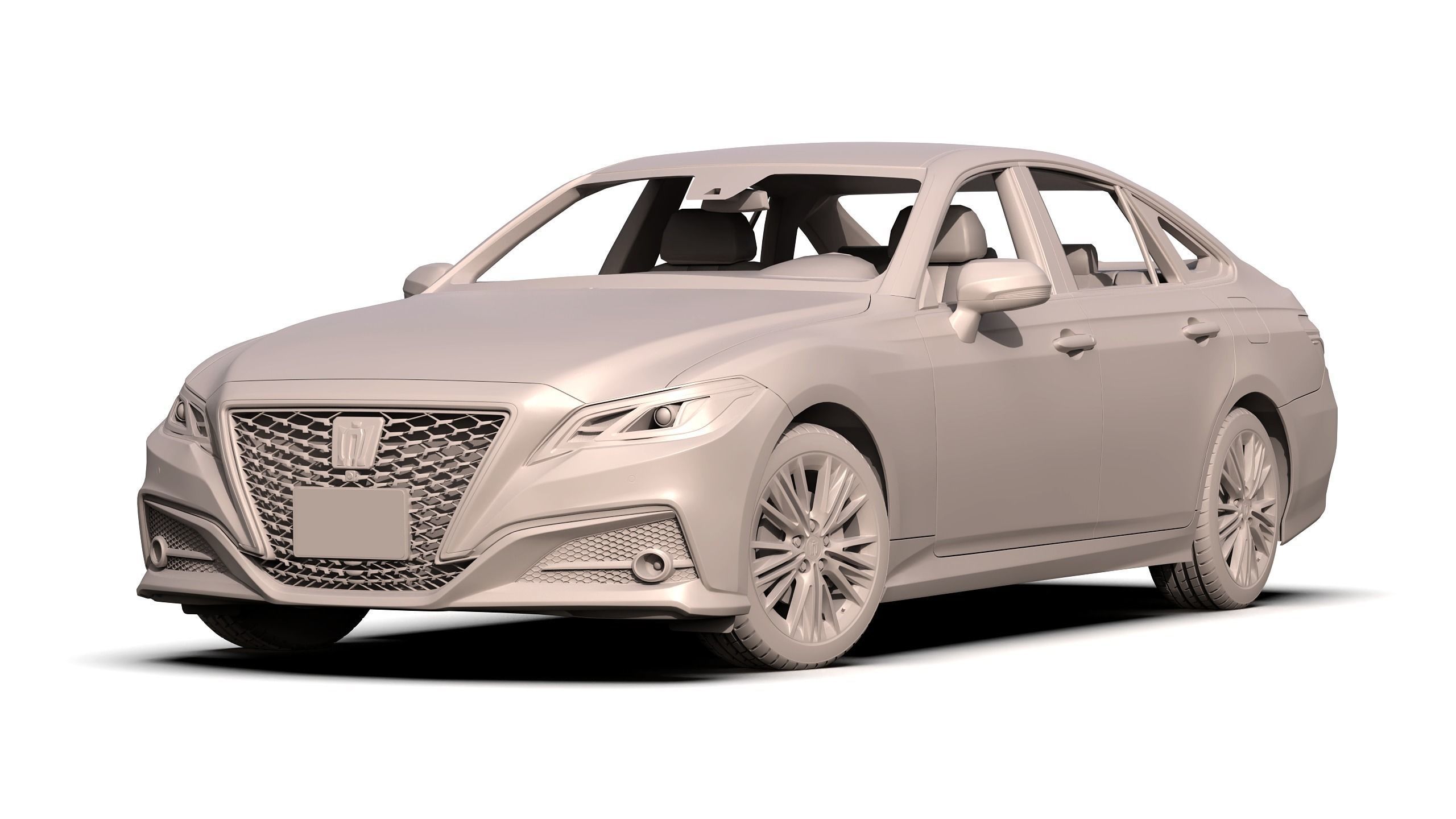 Toyota Crown 2019 3D model_6