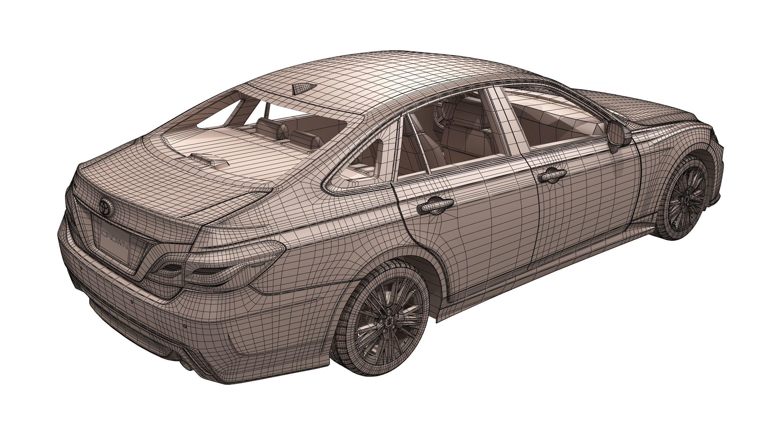 Toyota Crown 2019 3D model_14