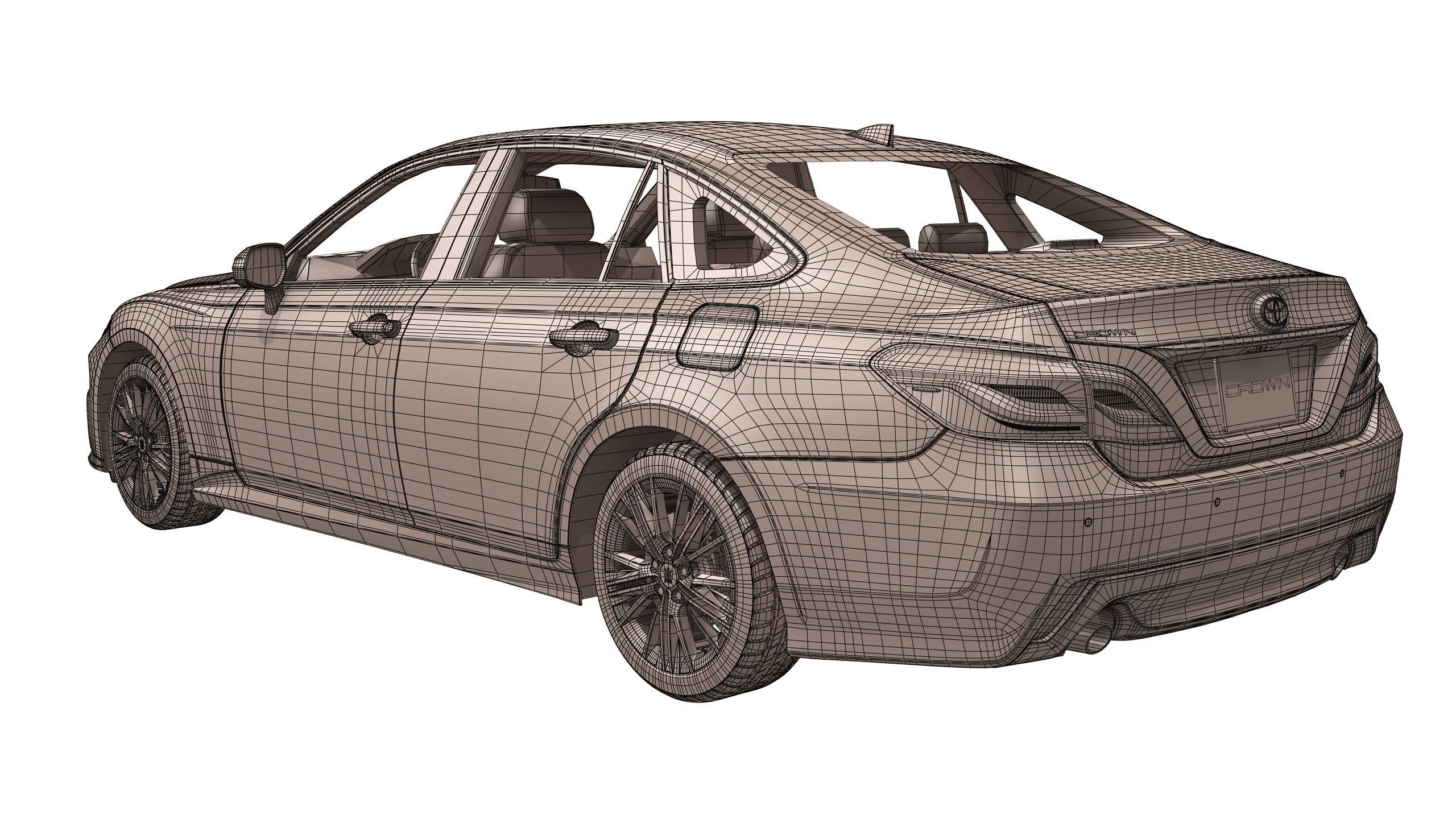 Toyota Crown 2019 3D model_13