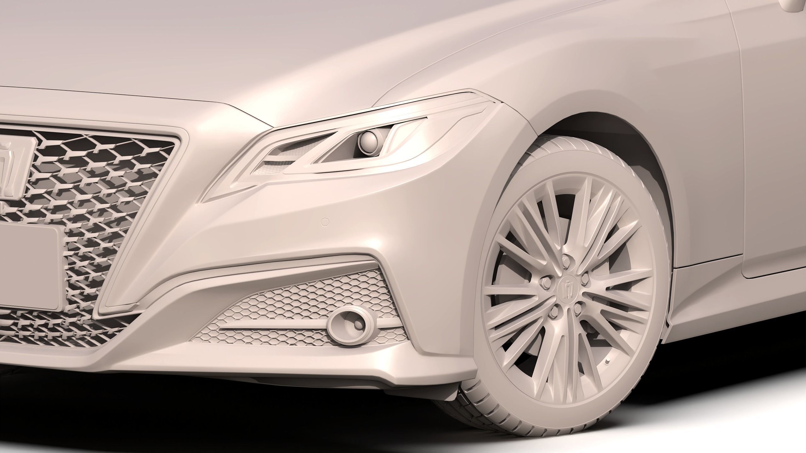 Toyota Crown 2019 3D model_10