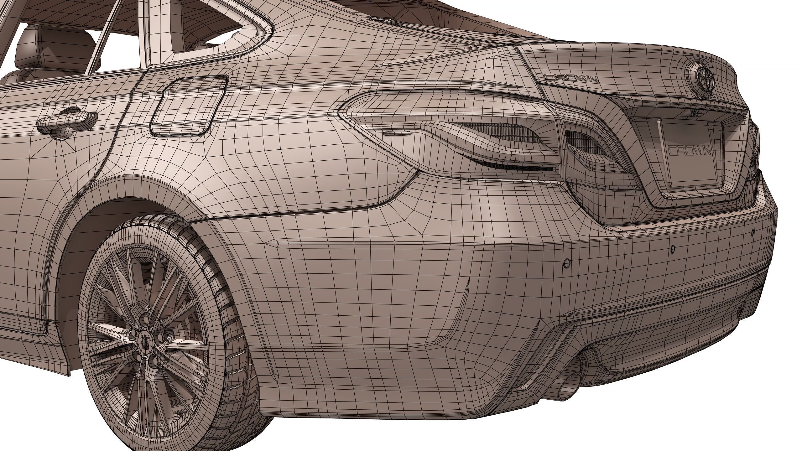 Toyota Crown 2019 3D model_16