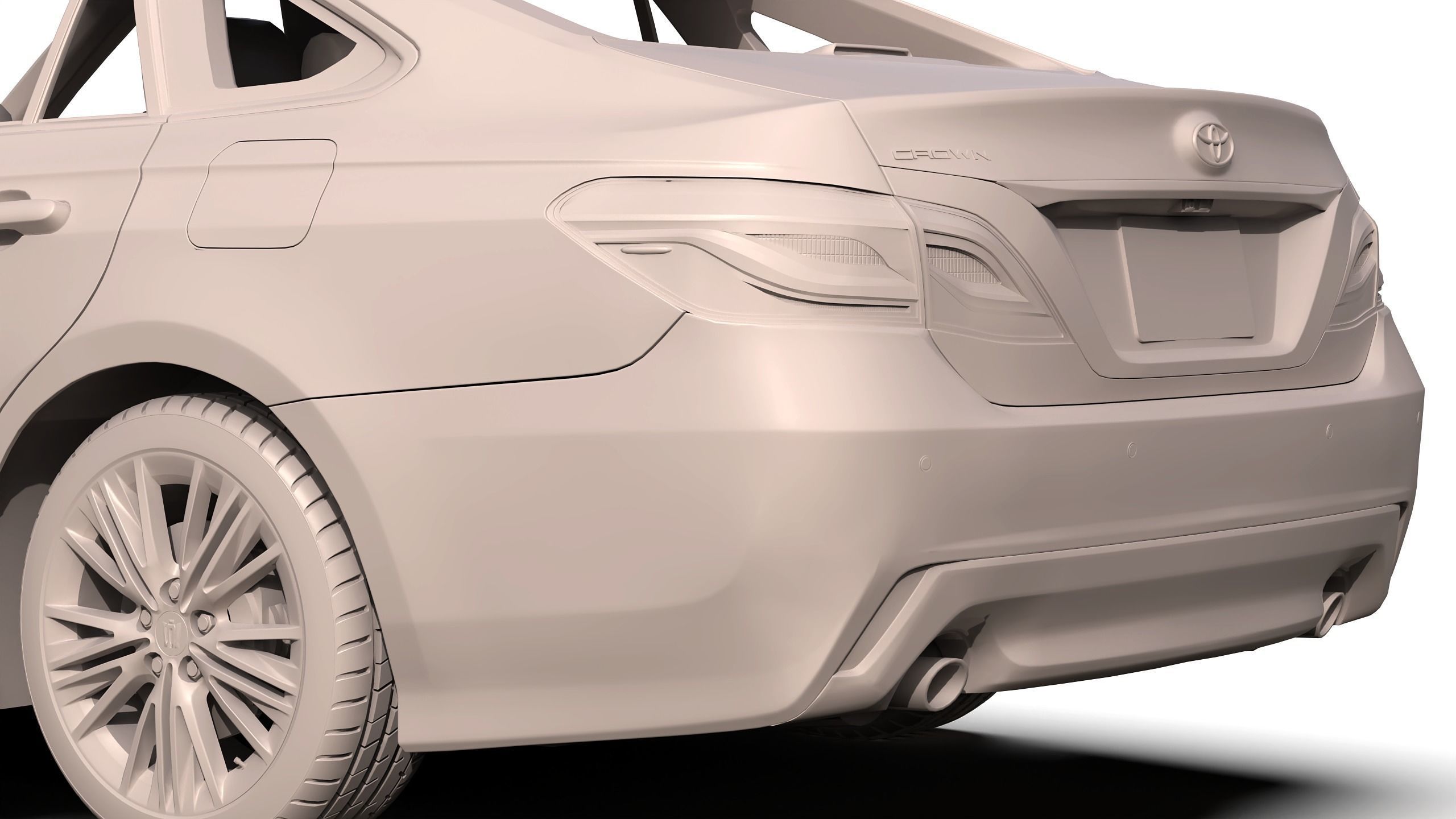 Toyota Crown 2019 3D model_11