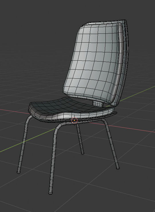 Simple Chair Free 3D model_2