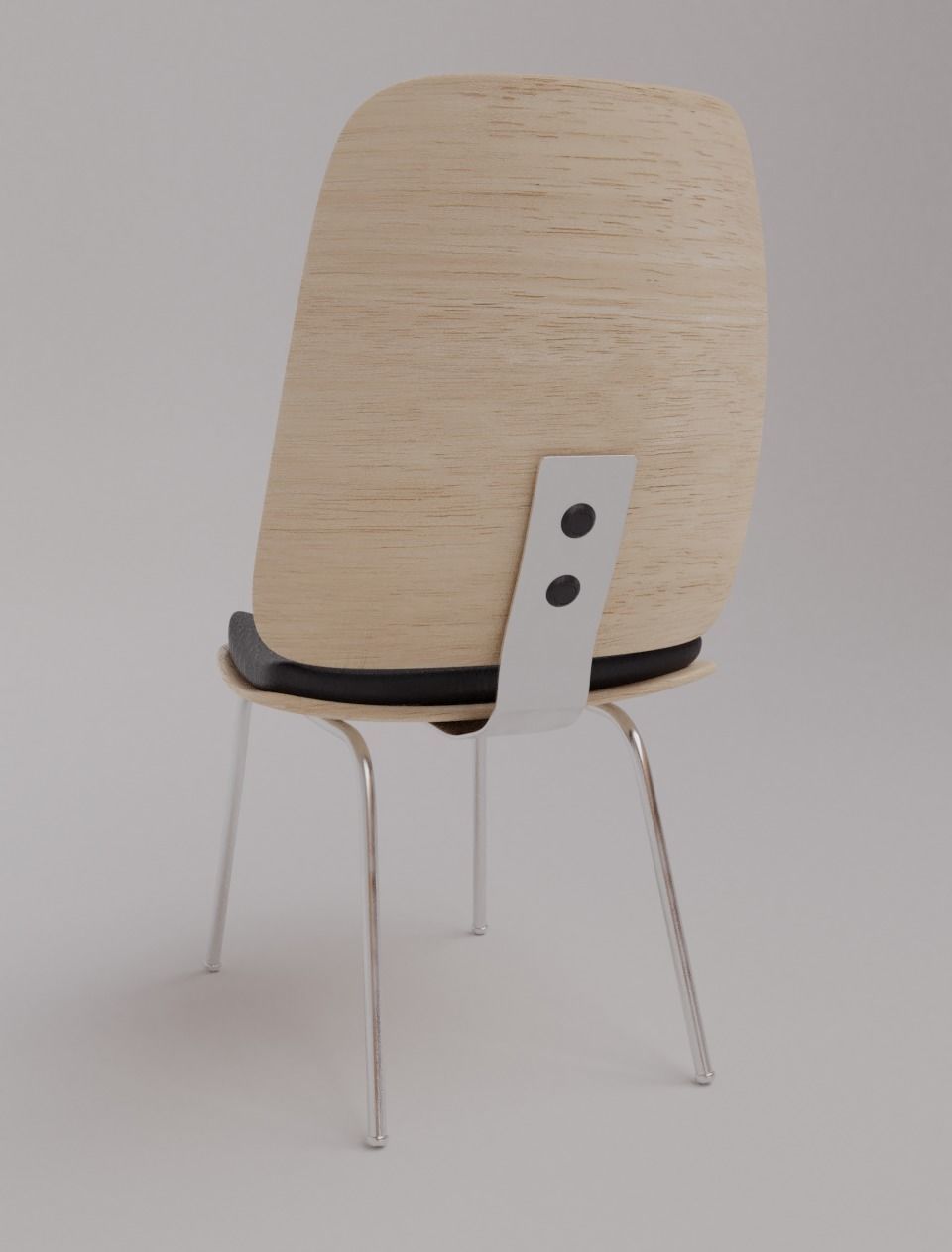 Simple Chair Free 3D model_3