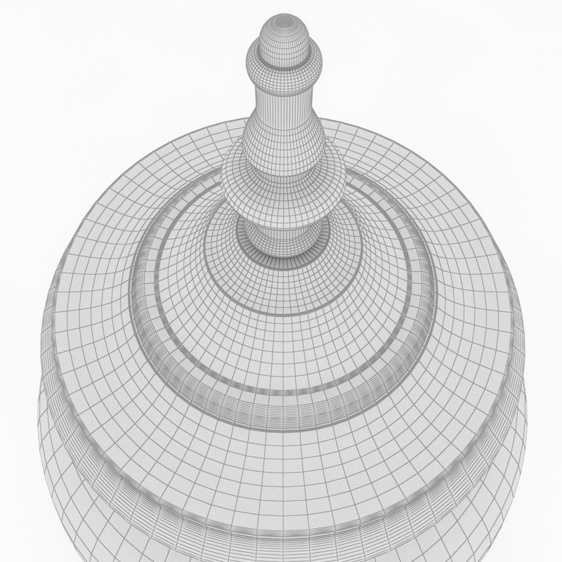 HD Cremation Urn I 3D model_9