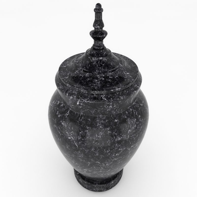 HD Cremation Urn I 3D model_2