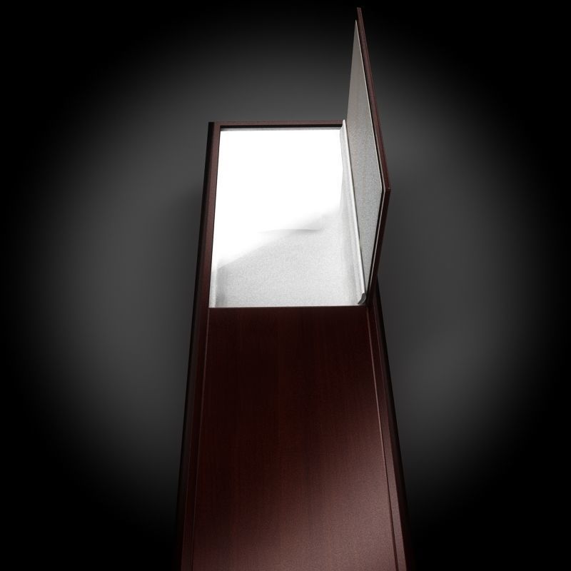Classic Wood Coffin 1 3D model_8