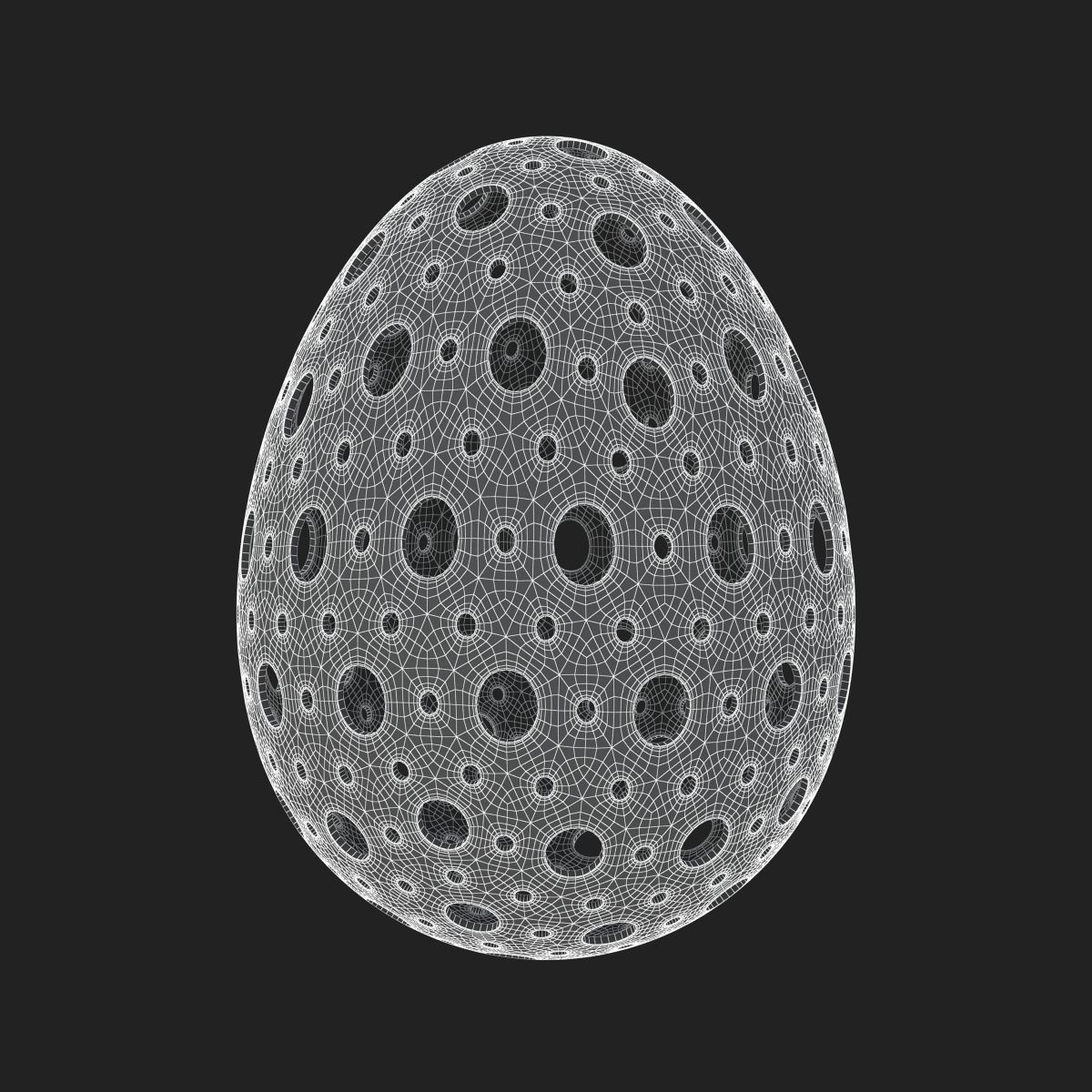 Egg Sculpture - 3 Models 3D Model Collection_11