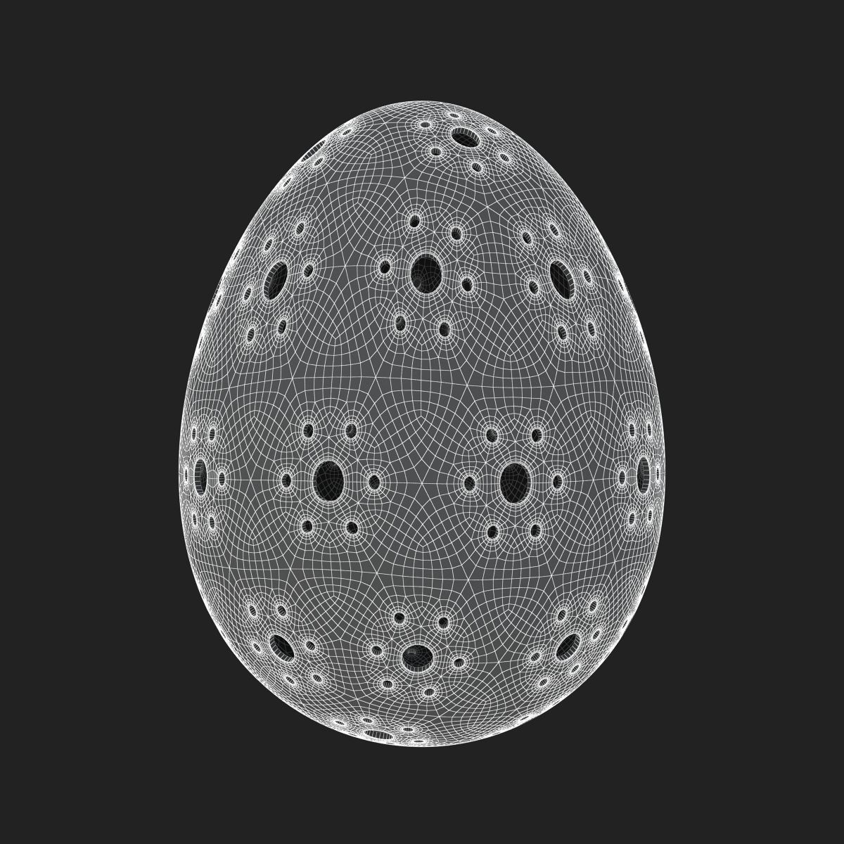 Egg Sculpture - 3 Models 3D Model Collection_7