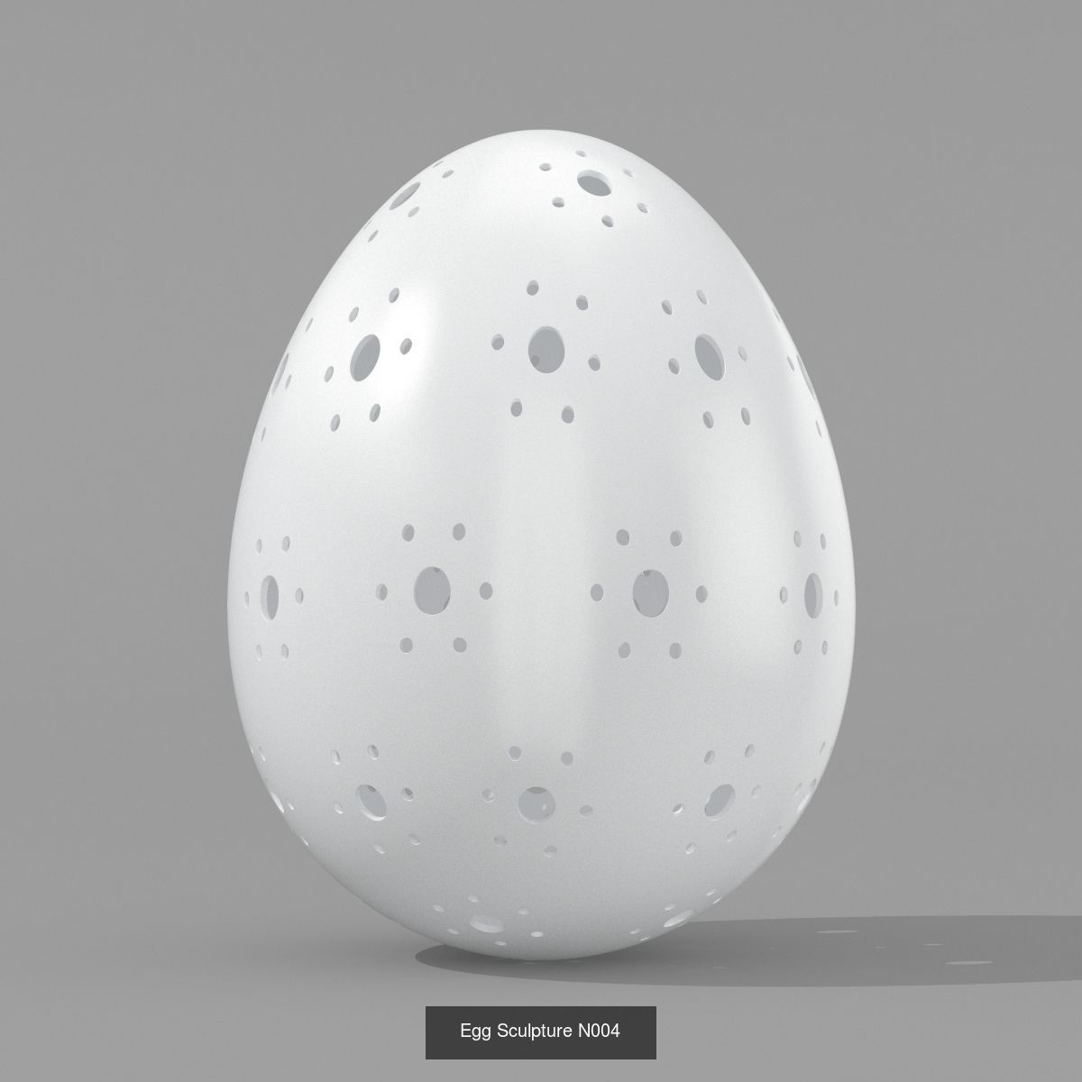 Egg Sculpture - 3 Models 3D Model Collection_4