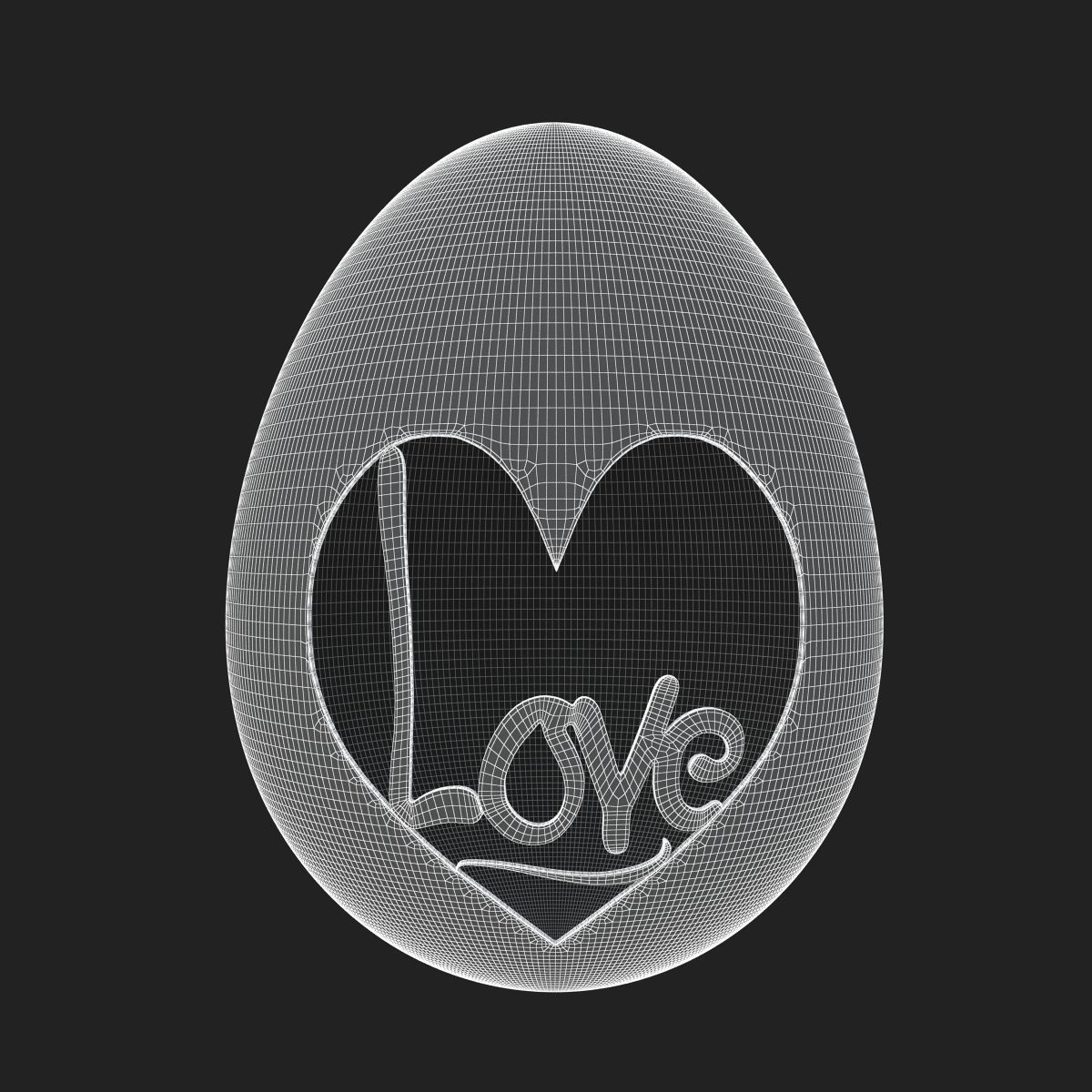 Egg Sculpture - 3 Models 3D Model Collection_16