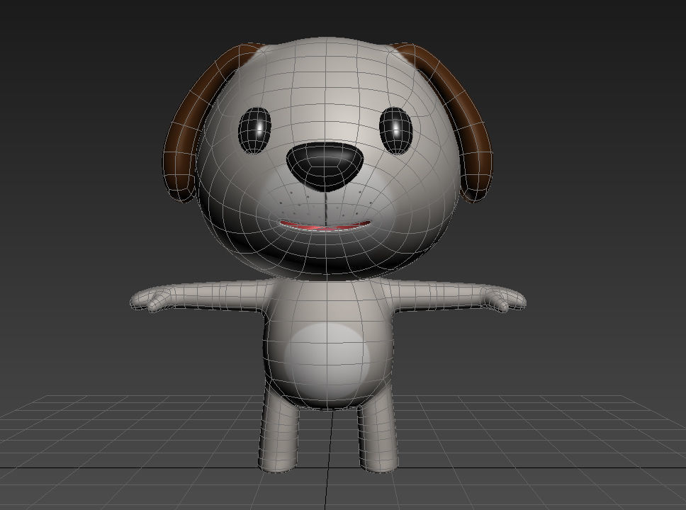 Little Dog 3D model_12