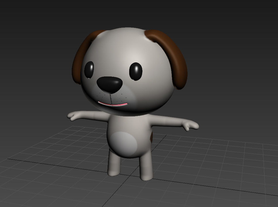Little Dog 3D model_9