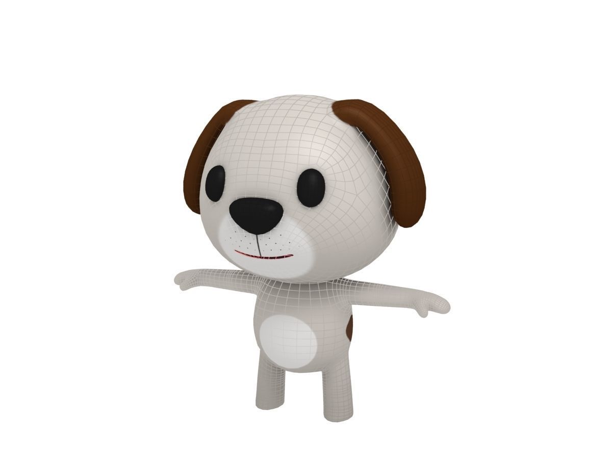 Little Dog 3D model_8