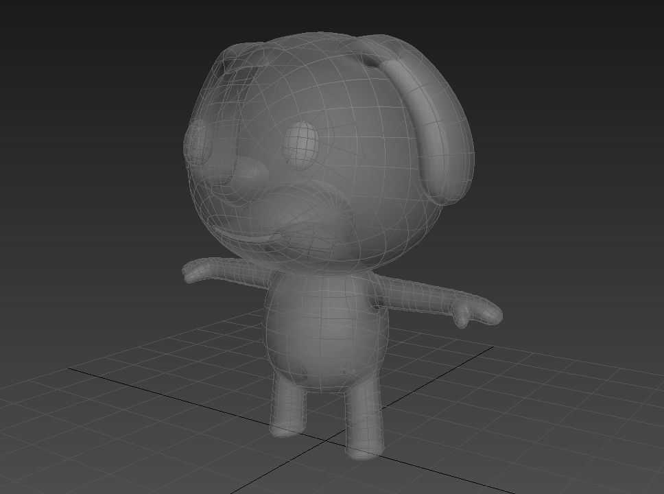 Little Dog 3D model_13