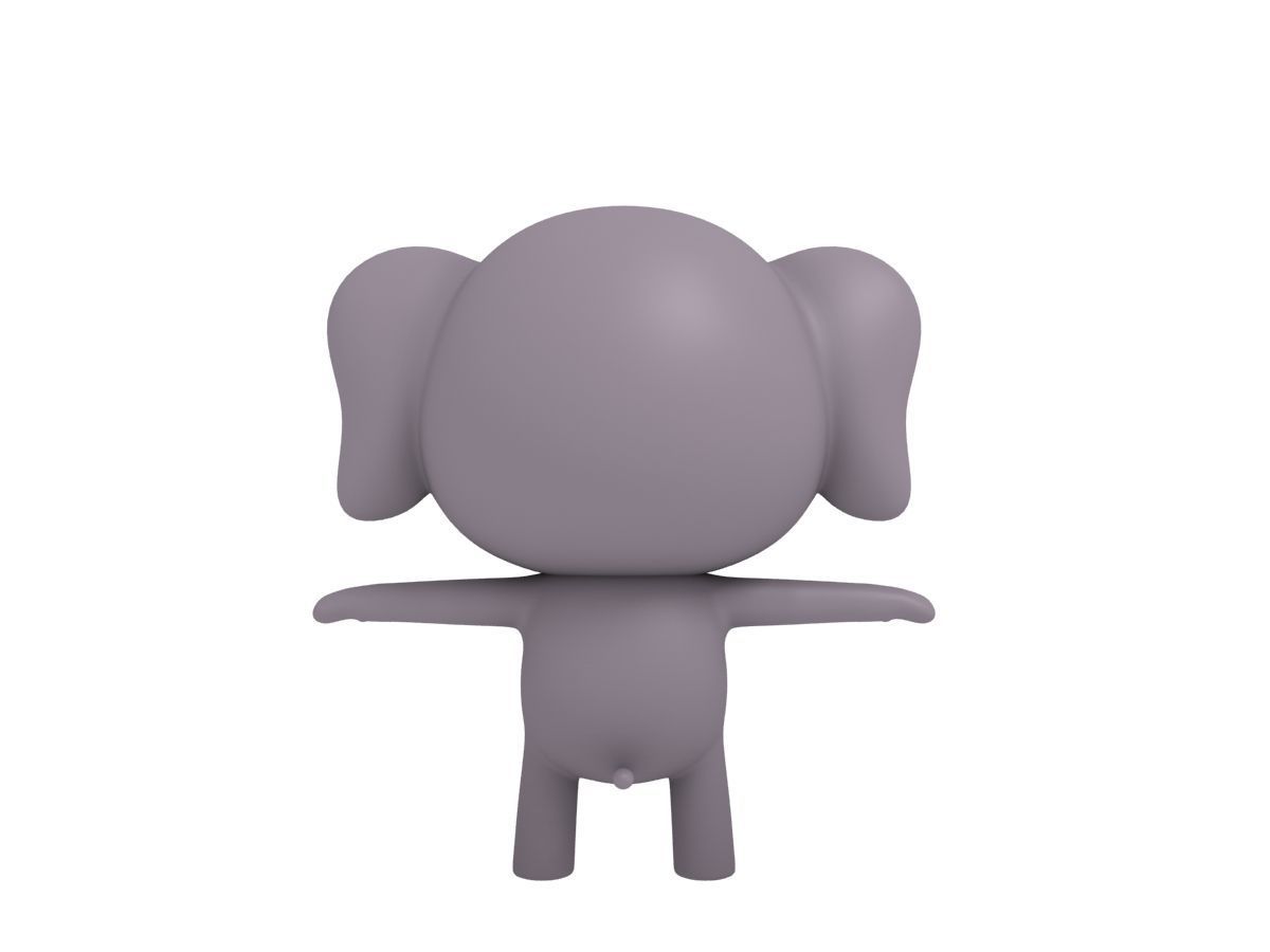 Little Elephant 3D model_5